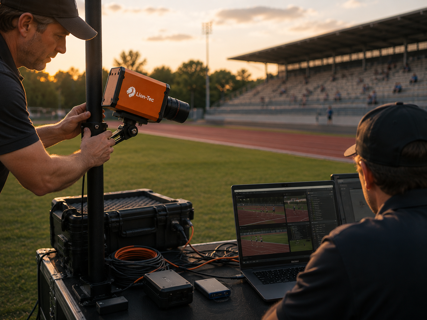 Operator workflow with race-day review software